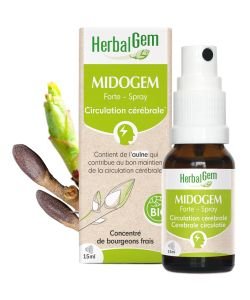 Midogem Forte - Spray - Circulation cérébrale